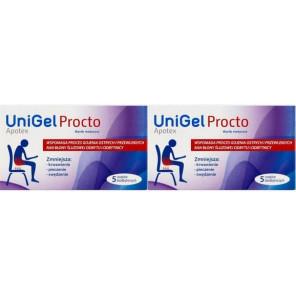 UniGel Aurovitas Procto, czopki, 2x 5 szt. - zdjęcie produktu