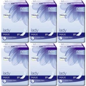 Tena Lady Maxi, podpaski specjalistyczne, zestaw 6x po 12 szt. - zdjęcie produktu