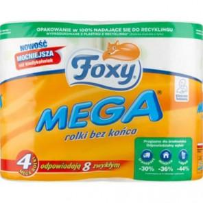 Foxi Mega, papier toaletowy, mega rolki, 4 szt. - zdjęcie produktu