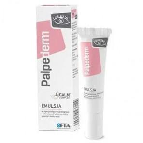 Palpederm, emulsja do specjalistycznej pielęgnacji i ochrony podrażnionej skóry powiek i okolic oczu, 15 ml - zdjęcie produktu