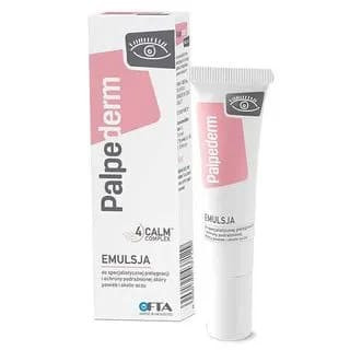 Palpederm, emulsja do specjalistycznej pielęgnacji i ochrony podrażnionej skóry powiek i okolic oczu, 15 ml