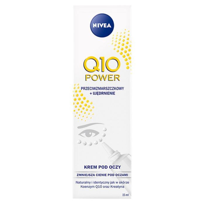 Nivea Q10 Power, krem pod oczy przeciwzmarszczkowy + ujędrnienie, 15 ml
