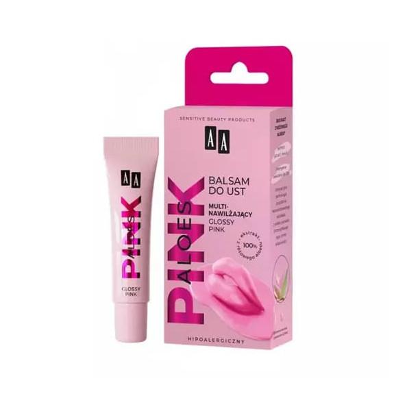 AA Aloes Pink, multinawilżający balsam do ust,10 g AA Aloes Pink, multinawilżający balsam do ust,10 g - zdjęcie produktu
