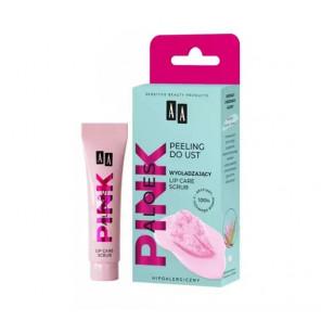 AA Aloes Pink, wygładzający peeling do ust, 10 g - zdjęcie produktu