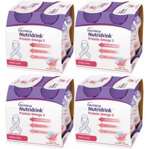 Nutridrink Protein Omega3, płyn o smaku truskawka-malina, zestaw, 16x125 ml - zdjęcie produktu