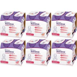 Nutridrink Protein Omega3, truskawka-malina i mango-brzoskwinia, zestaw, 24x125 ml - zdjęcie produktu