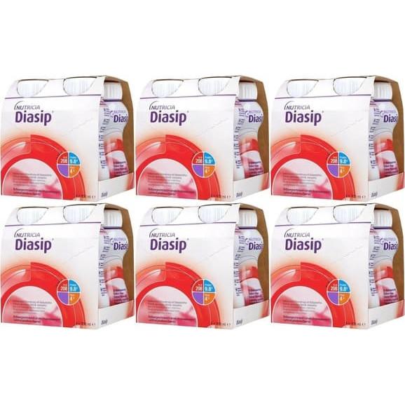 Diasip, płyn o smaku truskawkowym, zestaw 24x200 ml Diasip, płyn o smaku truskawkowym, zestaw 24x200 ml - zdjęcie produktu