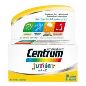Centrum Junior, dla dzieci od 4 lat, smak cytrynowo-malinowy, tabletki do ssania, 30 szt. - zdjęcie produktu