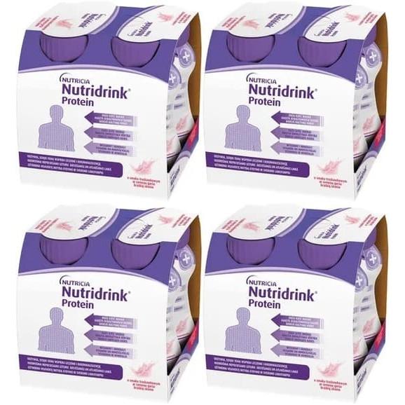 Nutridrink Protein, płyn o smaku truskawkowym, zestaw 16x125 ml Nutridrink Protein, płyn o smaku truskawkowym, zestaw 16x125 ml - zdjęcie produktu