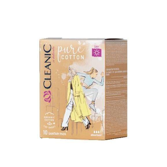 CLEANIC Pure Cotton, podpaski na dzień, 10 szt. CLEANIC Pure Cotton, podpaski na dzień, 10 szt. - zdjęcie produktu
