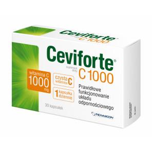 Ceviforte C 1000, witamina C 1000 mg, kapsułki, 30 szt. - zdjęcie produktu