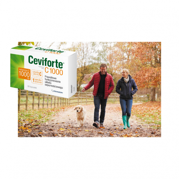 Ceviforte C 1000, witamina C 1000 mg, kapsułki, 30 szt. - zdjęcie produktu