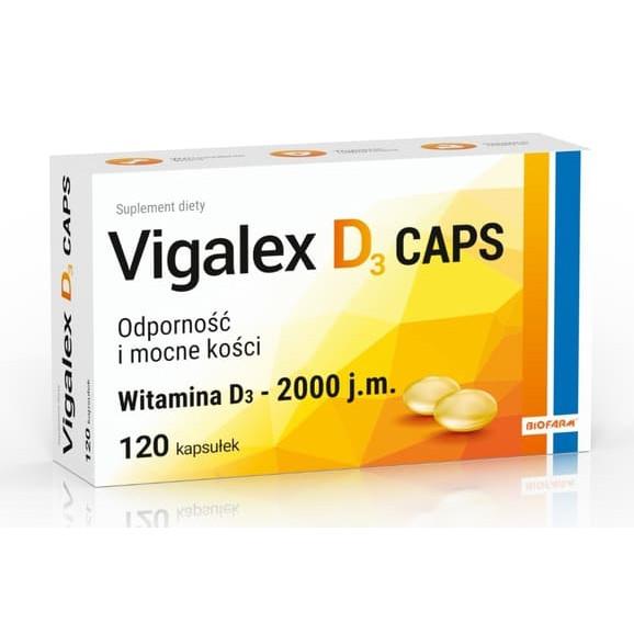 Vigalex D3 Caps 2000 j.m., kapsułki, 60 szt. Vigalex D3 Caps 2000 j.m., kapsułki, 60 szt. - zdjęcie produktu