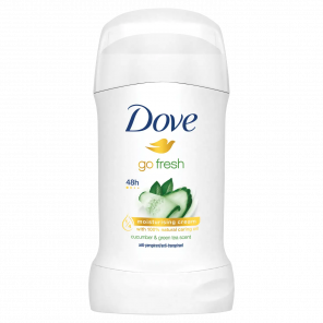 Dove Go Fresh Cucumber & Green Tea, antyperspirant, sztyft, 40 ml - zdjęcie produktu