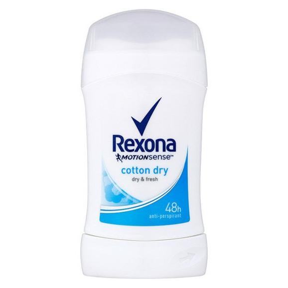 Rexona Cotton Dry, antyperspirant, sztyft, 40 ml Rexona Cotton Dry, antyperspirant, sztyft, 40 ml - zdjęcie produktu