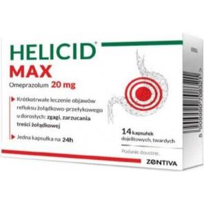 Helicid Max, 20 mg, kapsułki dojelitowe twarde, 14 szt. - zdjęcie produktu