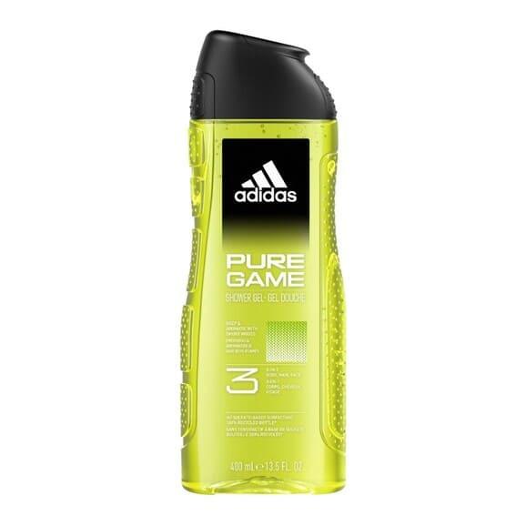 Adidas Pure Game, żel do mycia dla mężczyzn 3w1, 400 ml Adidas Pure Game, żel do mycia dla mężczyzn 3w1, 400 ml - zdjęcie produktu