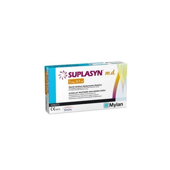 Suplasyn md 7 mg/ 0,7 ml, sterylny roztwór hiauluronu sodu, 0,7 ml, ampułkostrzykawka, 1 szt. Suplasyn md 7 mg/ 0,7 ml, sterylny roztwór hiauluronu sodu, 0,7 ml, ampułkostrzykawka, 1 szt. - zdjęcie produktu