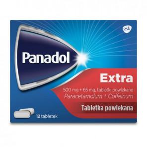 Panadol Extra, 500 mg+65 mg, tabletki powlekane, 12 szt. - zdjęcie produktu