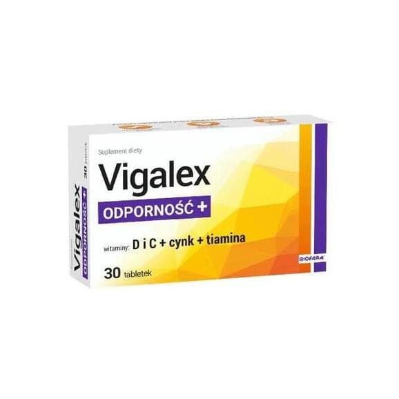 Vigalex Odporność+, tabletki, 30 szt. Vigalex Odporność+, tabletki, 30 szt. - zdjęcie produktu