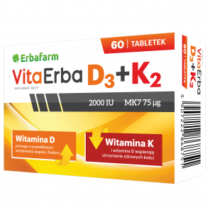 VitaErba D3 + K2 – suplement diety (60 tabletek) - zdjęcie produktu