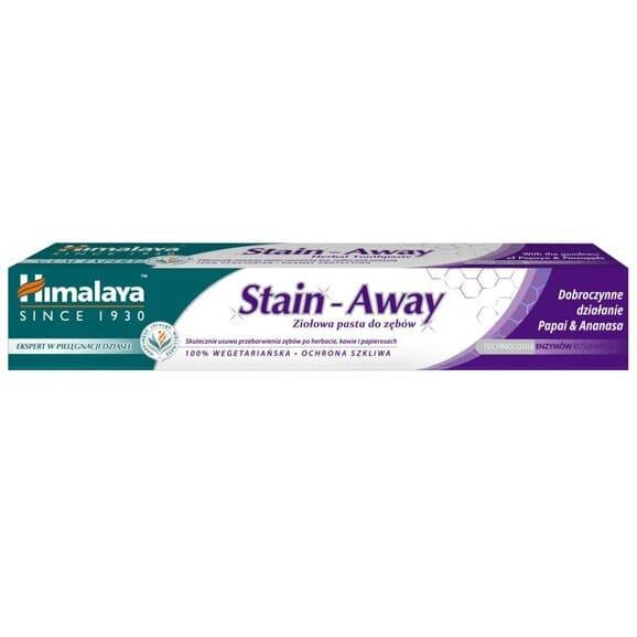 Himalaya Stain Away, pasta do zębów przeciw przebarwieniom, 75 ml Himalaya Stain Away, pasta do zębów przeciw przebarwieniom, 75 ml - zdjęcie produktu