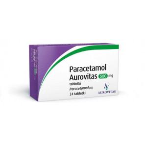 Paracetamol Aurovitas, 500 mg, tabletki, 24 szt. - zdjęcie produktu