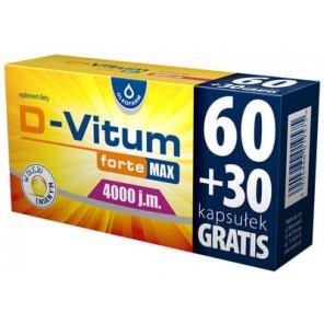 D-Vitum forte Max 4000 j.m., kapsułki, 90 szt. - zdjęcie produktu
