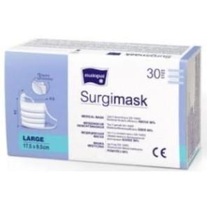 Surgimask, maski medyczne typ II niejałowe, 3-warstwowe, rozm. L, 30 szt. - zdjęcie produktu