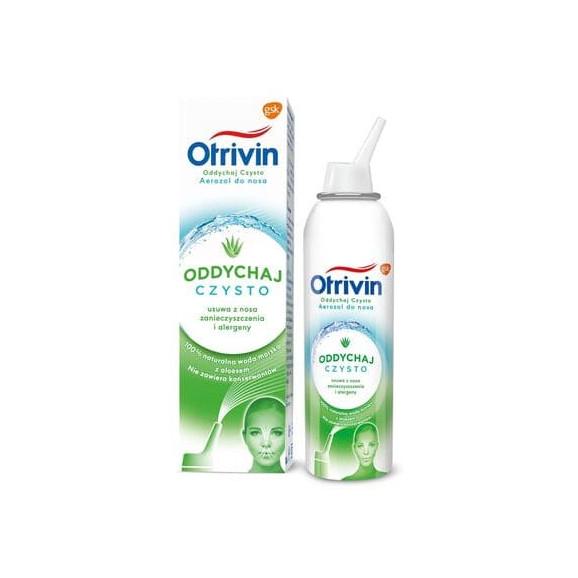Otrivin Oddychaj Czysto, areozol do nosa z ekstraktem z aloesu, 50 ml Otrivin Oddychaj Czysto, areozol do nosa z ekstraktem z aloesu, 50 ml - zdjęcie produktu