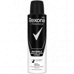 Rexona Men Invisible Black+White, antyperspirant w sprayu dla mężczyzn, 150 ml - zdjęcie produktu