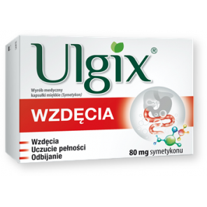 Ulgix Wzdęcia, 80 mg, kapsułki miękkie, 50 szt. - zdjęcie produktu