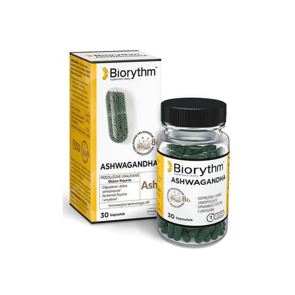 Biorythm Ashwagandha, kapsułki, 30 szt. Biorythm Ashwagandha, kapsułki, 30 szt. - zdjęcie produktu