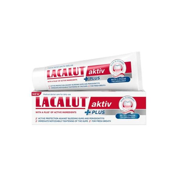 Lacalut Aktiv Plus, pasta do zębów, 75 ml Lacalut Aktiv Plus, pasta do zębów, 75 ml - zdjęcie produktu