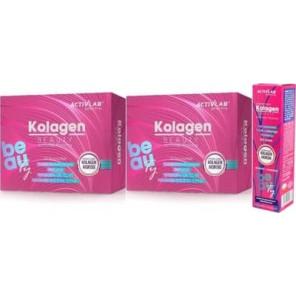 Zestaw 2x ActivLab Pharma Kolagen Beauty, kapsułki, 30 szt + 1x Kolagen Beauty, tabletki musujące, 20 szt. - zdjęcie produktu