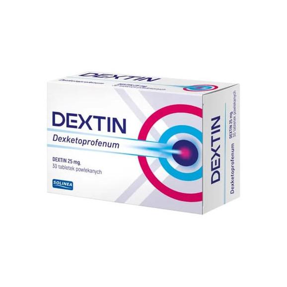 Dextin 25 mg, tabletki, 30 szt. Dextin 25 mg, tabletki, 30 szt. - zdjęcie produktu