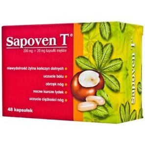 Sapoven T 200 mg + 20 mg, kapsułki, 48 szt. - zdjęcie produktu