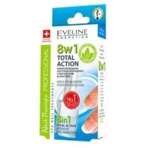 Eveline Cosmetics Nail Therapy 8w1 Sensitive, odżywka do paznokci z kwarcem, 12 ml - zdjęcie produktu