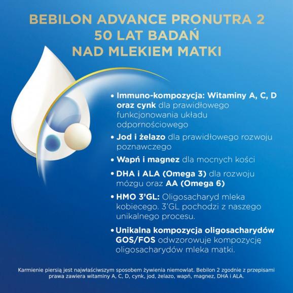 Bebilon 2 Advance Pronutra, mleko następne po 6. miesiącu, 1000 g (2 x 500 g) - zdjęcie produktu