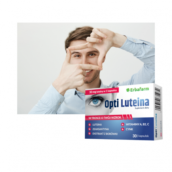 Erbafarm Opti Luteina, kapsułki, 30 szt. Erbafarm Opti Luteina, kapsułki, 30 szt. - zdjęcie produktu