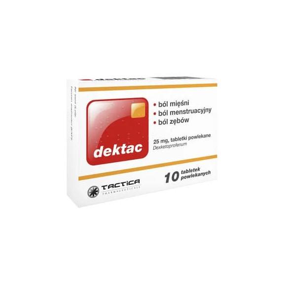 Dektac 25 mg, tabletki, 10 szt. Dektac 25 mg, tabletki, 10 szt. - zdjęcie produktu