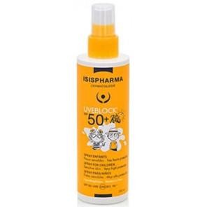 Isis Pharma UVEBLOCK Kids, mleczko do opalania z filtrem SPF 50+ w sprayu dla dzieci, 200 ml - zdjęcie produktu