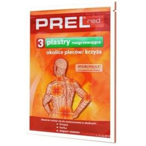 Prel Red, plaster hydrożelowy, rozgrzewający okolice pleców i krzyża, 3 szt. - zdjęcie produktu