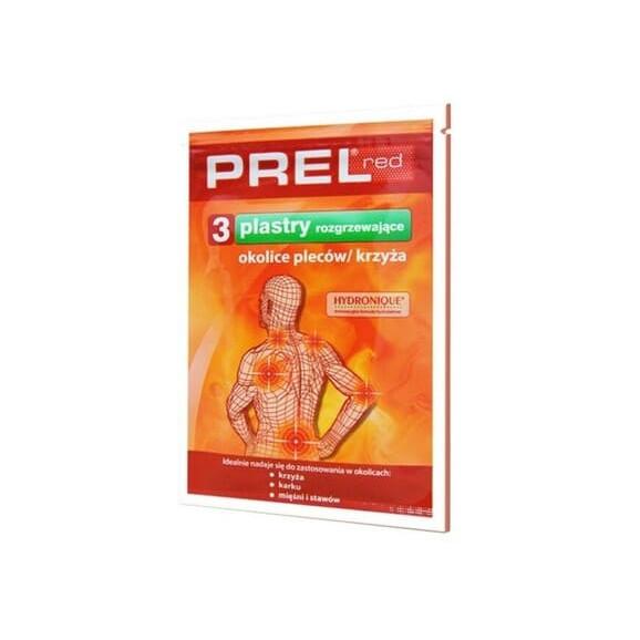 Prel Red, plaster hydrożelowy, rozgrzewający okolice pleców i krzyża, 3 szt. Prel Red, plaster hydrożelowy, rozgrzewający okolice pleców i krzyża, 3 szt. - zdjęcie produktu