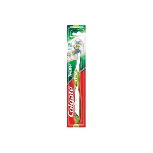 Colgate Twister Deep Cleaning, szczoteczka do zębów, medium, 1 szt. Colgate Twister Deep Cleaning, szczoteczka do zębów, medium, 1 szt. - zdjęcie produktu