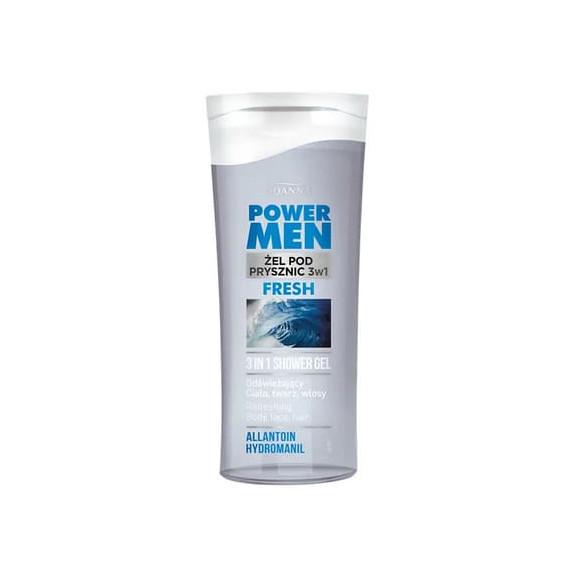 Joanna Power Men Fresh, żel pod prysznic 3w1, 100 ml Joanna Power Men Fresh, żel pod prysznic 3w1, 100 ml - zdjęcie produktu