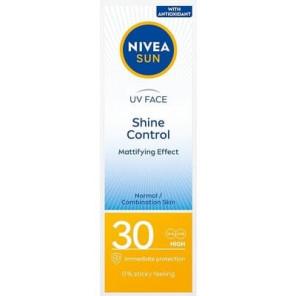 Nivea Sun UV Face Shine Control, matujący krem do twarzy, SPF 30, 50 ml - zdjęcie produktu