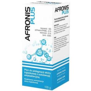 Afronis Plus, płyn do pielęgnacji skóry trądzikowej z substancją antybakteryjną, 100 g - zdjęcie produktu