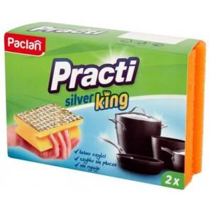 Paclan Practi Silver King, gąbki do mycia naczyń, 2 szt. - zdjęcie produktu
