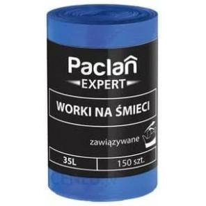 Paclan Expert, worki na śmieci, zawiązywane 35 L, 150 szt. - zdjęcie produktu